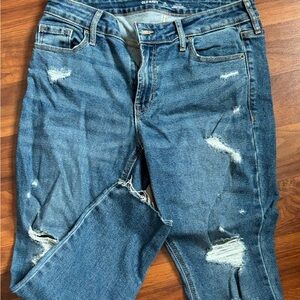 Old Navy Distressed Blue Jeans